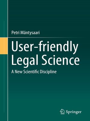 cover image of User-friendly Legal Science